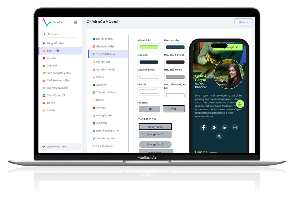 phan mem danh thiep dien tu doanh nghiep
