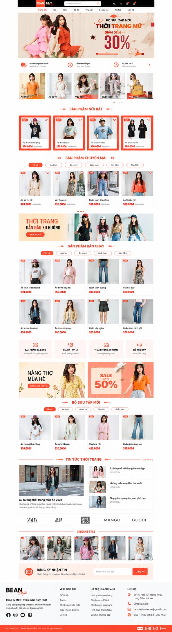 Website thời trang